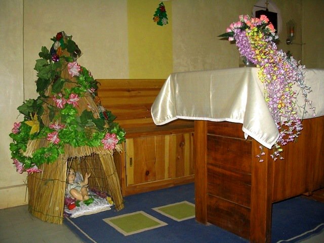 Náš betlehem v kaplnke, dec. 2010