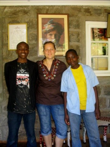 V múzeu Karen Brixon ...s Petrom a Ericom, Nairobi, február 2011