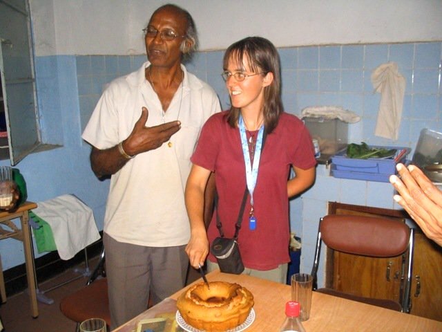 Spoločná oslava narodenín - otec James a Renátka - len pár rokov rozdiel... - 35 rokov :-) marec 2011